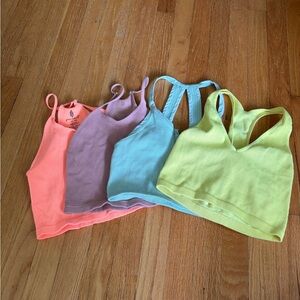 FP Movement by Free People Colorful Racerback Tank Tops